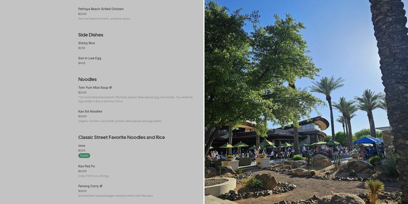 Kiva Club at Vistancia Menu