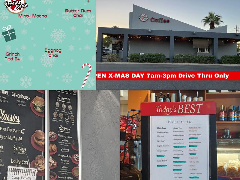 Xtreme Bean Coffee Menu