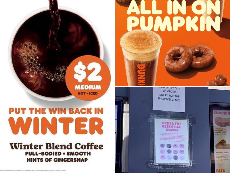 Dunkin' Menu