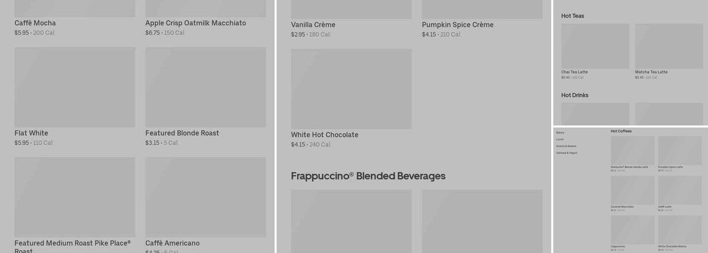 Starbucks Menu