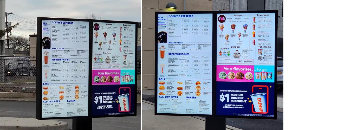 Dunkin' Menu