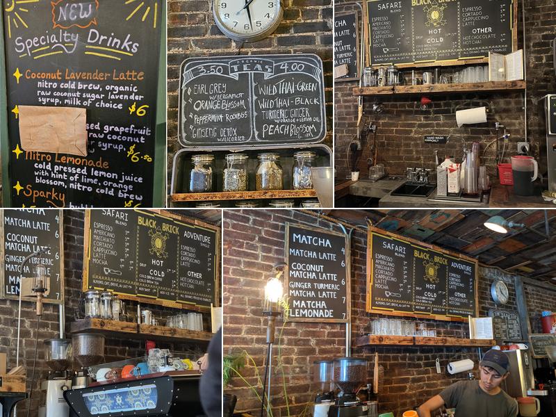 Black Brick Coffee Menu