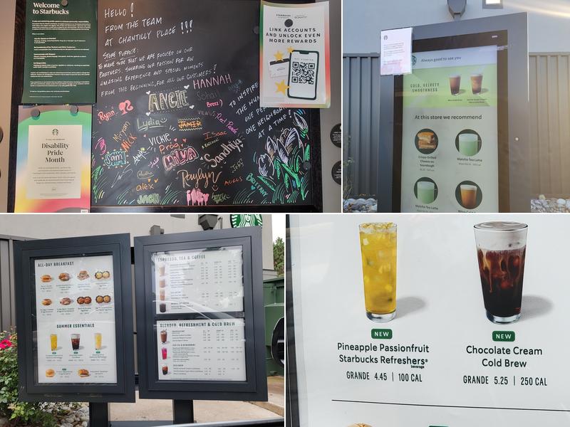 Starbucks Menu