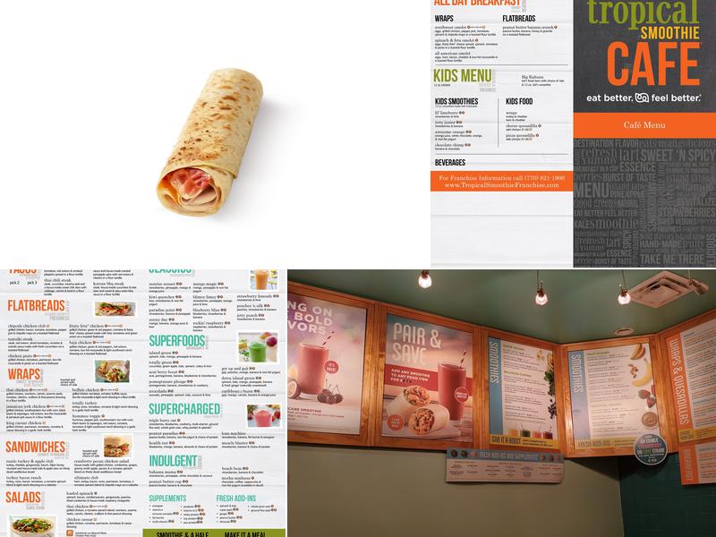 Tropical Smoothie Cafe Menu