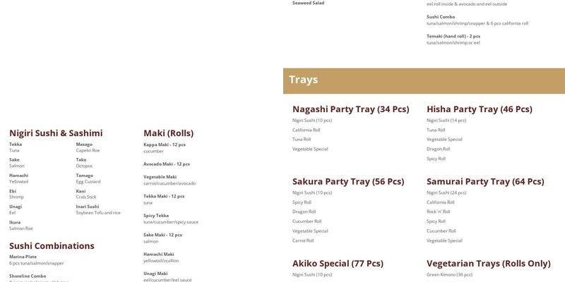 Drinks & More Menu