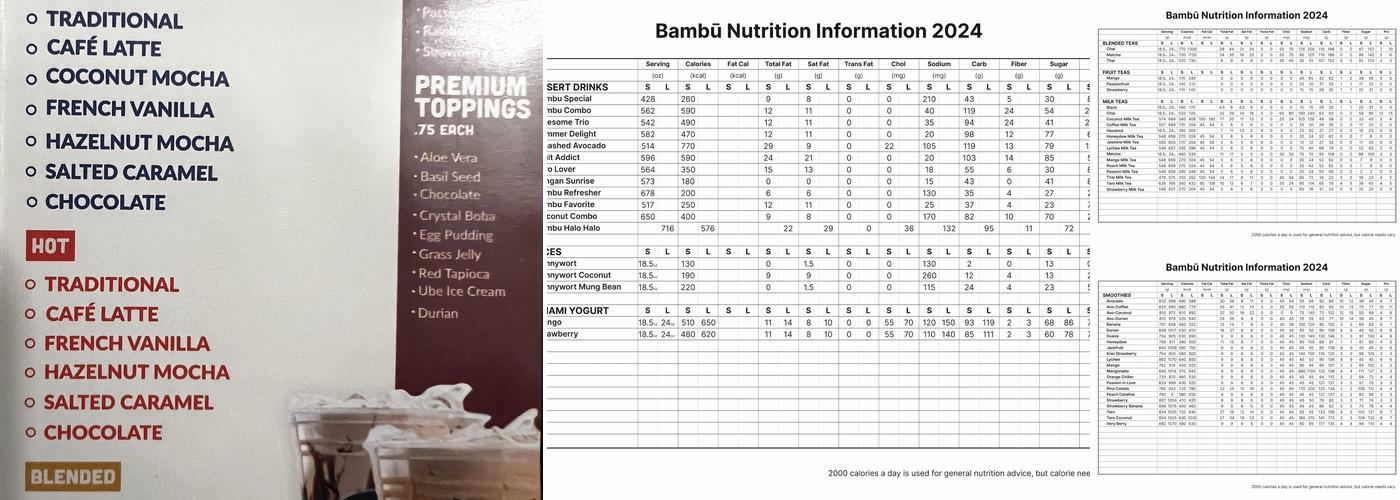 Bambu Menu