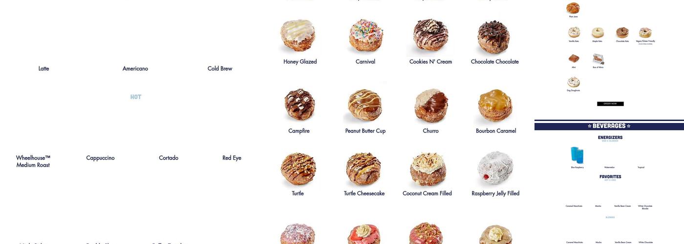 Parlor Doughnuts Menu