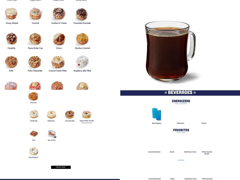 Parlor Doughnuts Menu