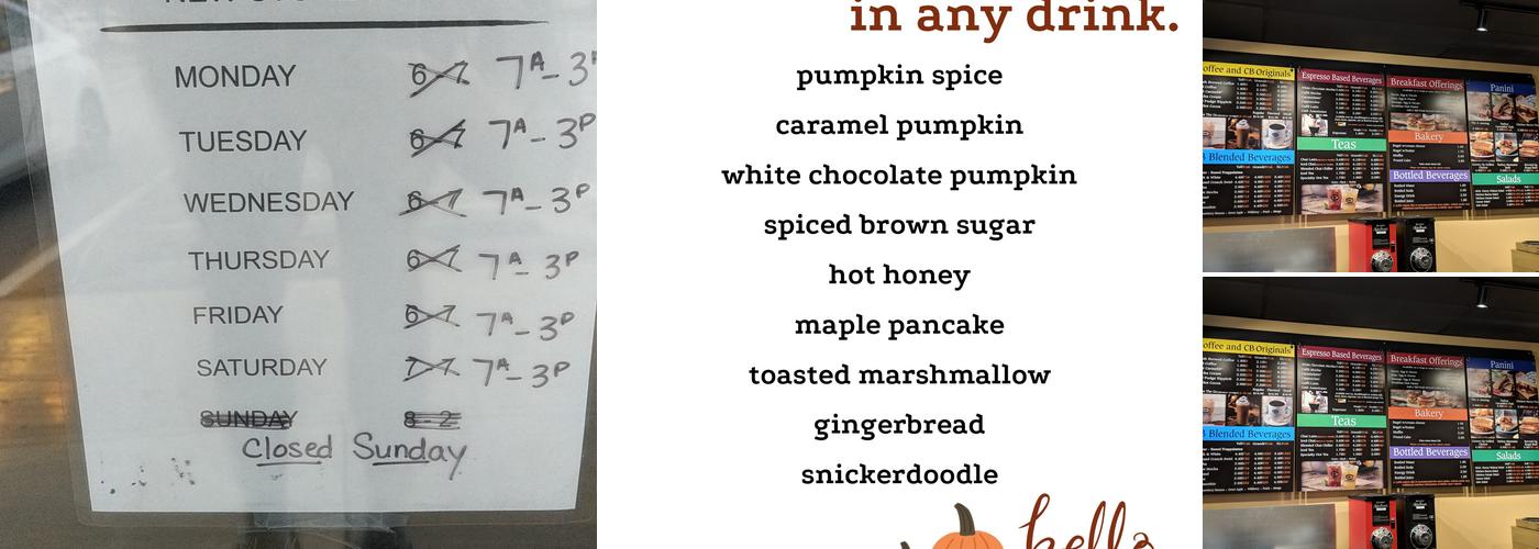 Coffee Beanery Monaca Menu