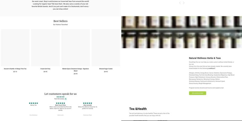 Everything Tea Menu