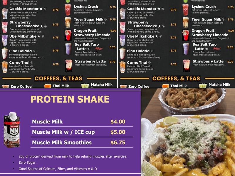 Zero Degrees Menu