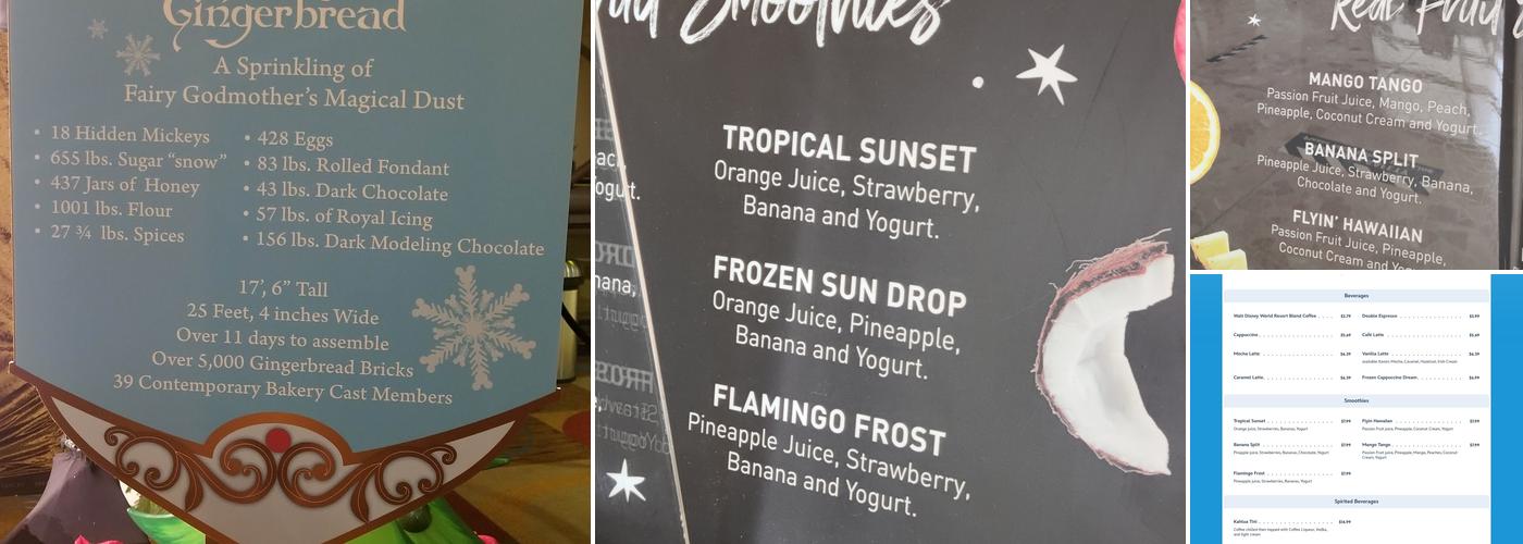 Contemporary Grounds Menu