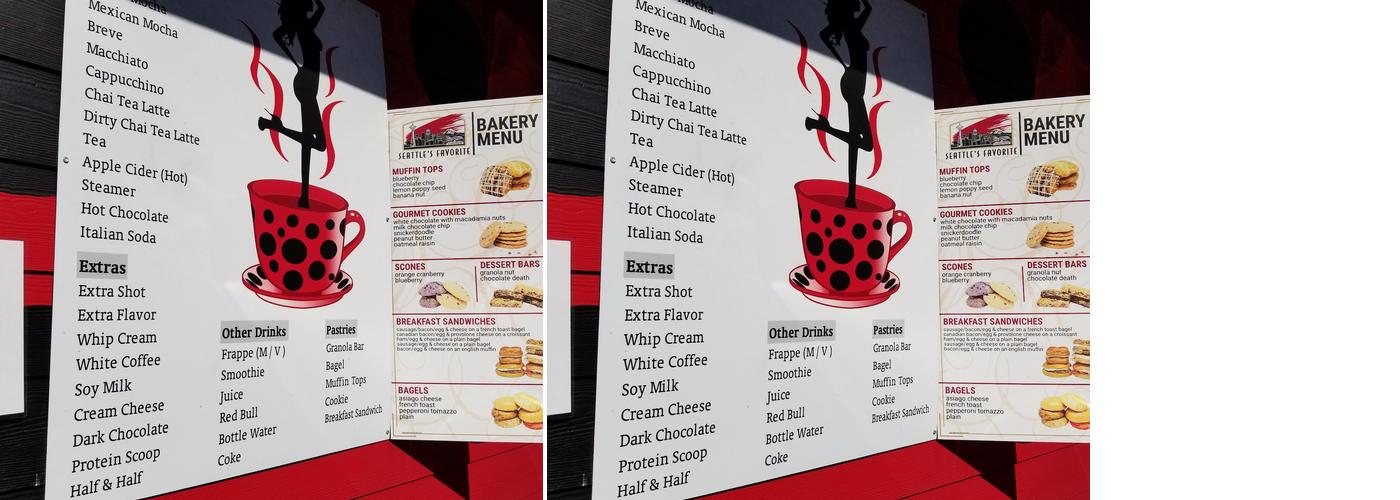 Ladybug Espresso Menu