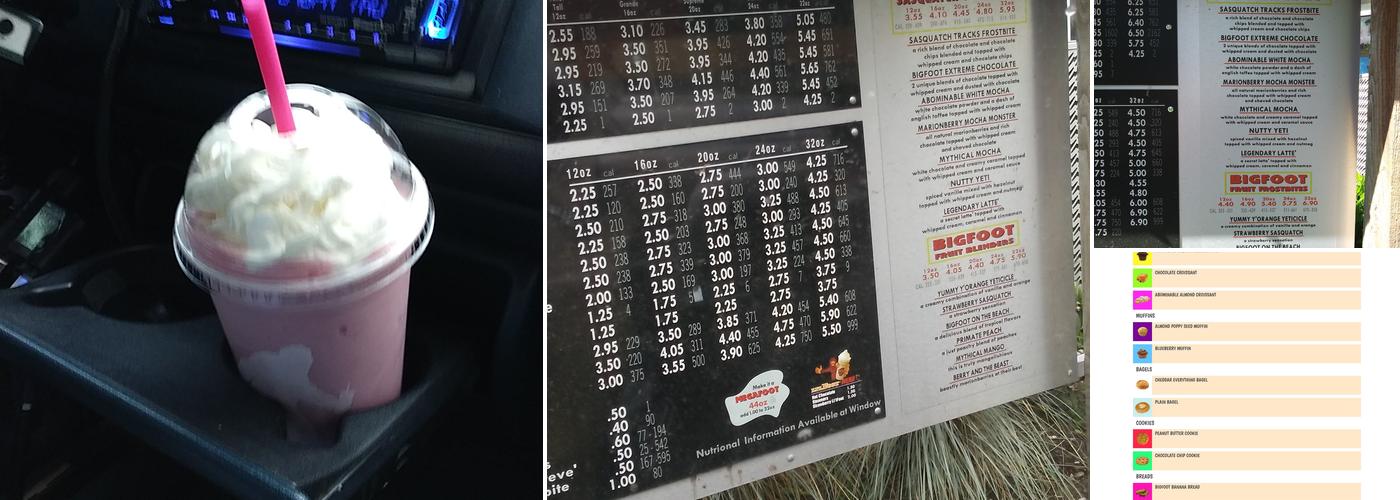 Bigfoot Java Menu