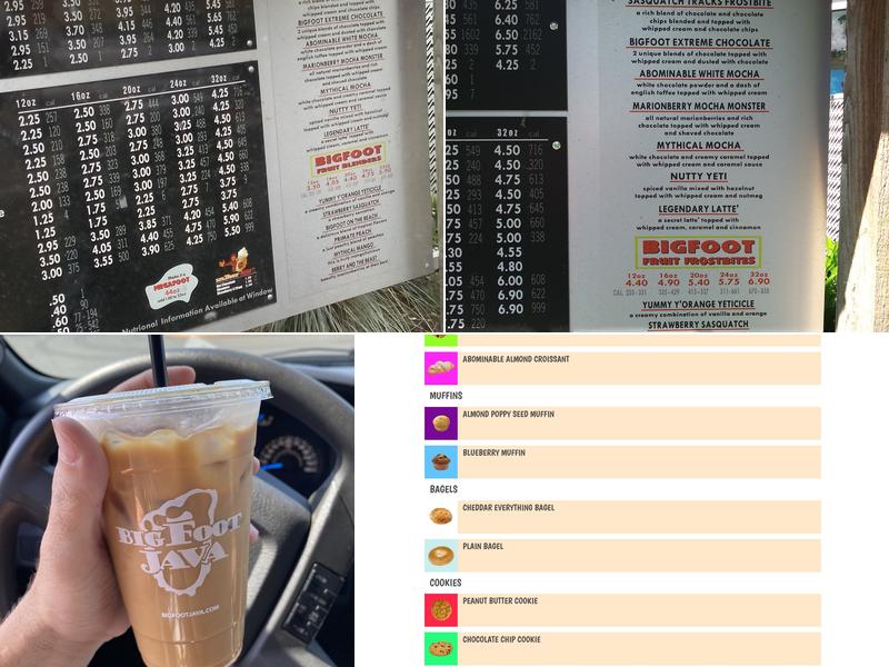 Bigfoot Java Menu