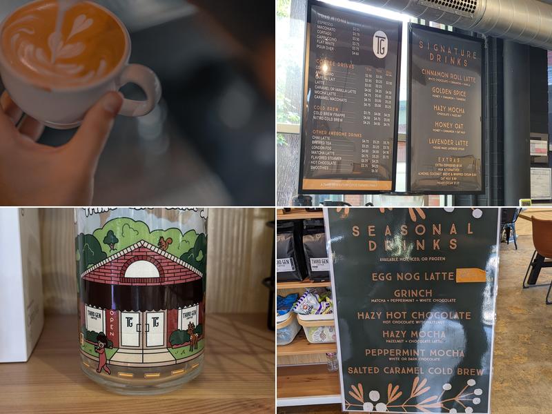 Third Gen Coffee Menu