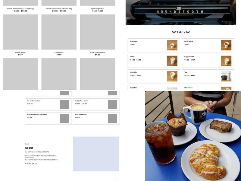 Houndstooth Coffee Menu