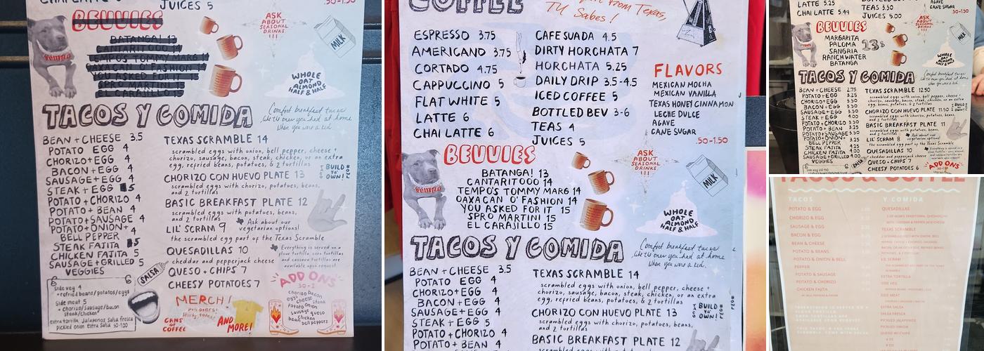 Tempo Menu