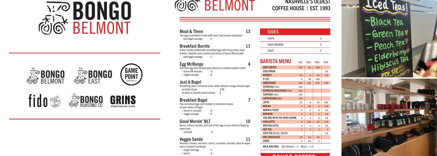 Bongo Java Menu