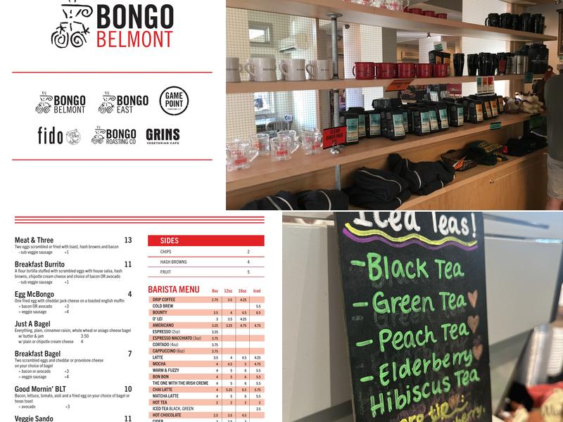 Bongo Java Menu