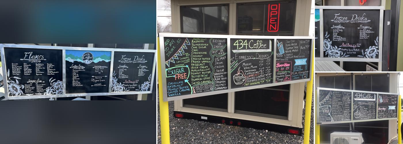 434 Coffee Menu