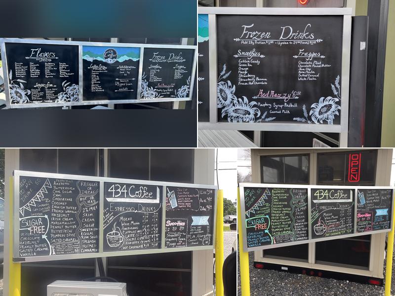 434 Coffee Menu