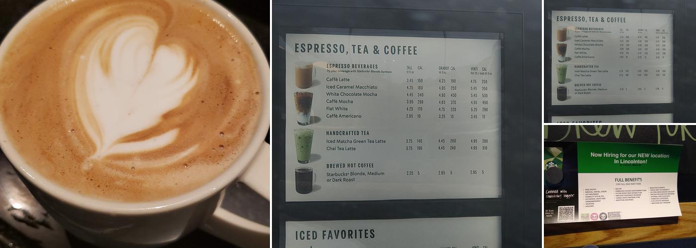 Starbucks Menu