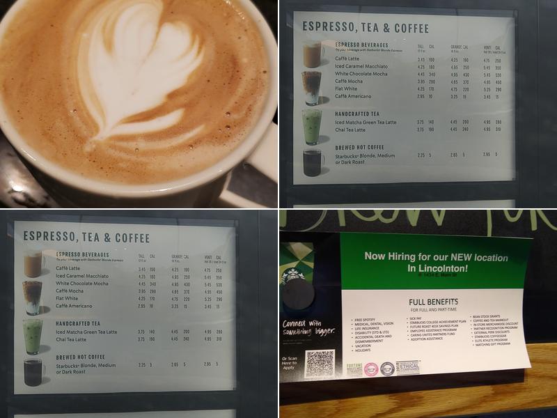 Starbucks Menu