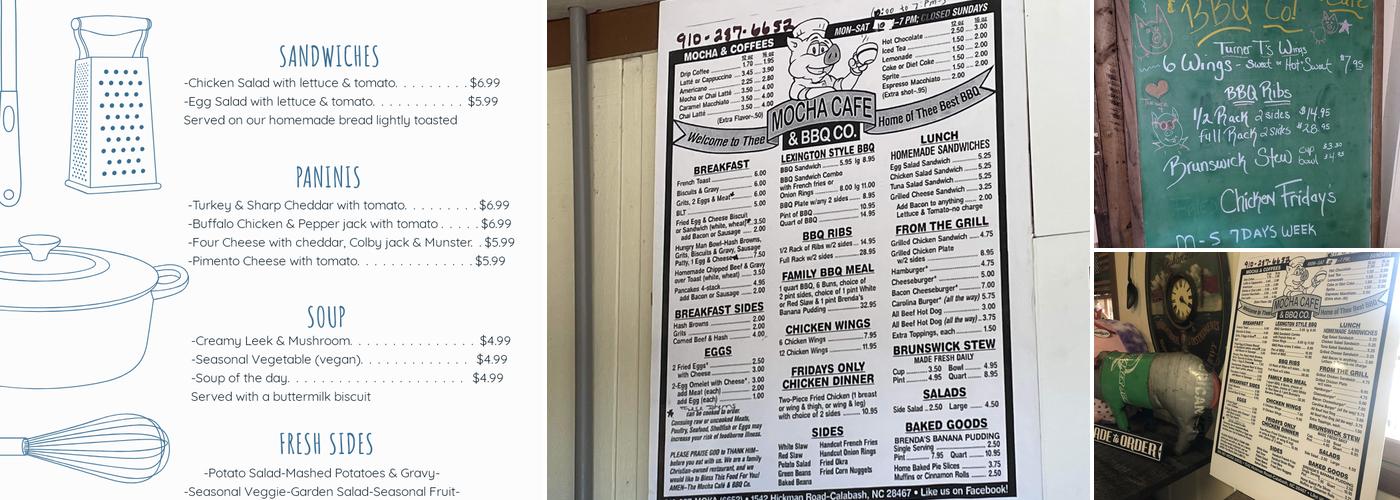 Moka Cafe & BBQ Company Menu