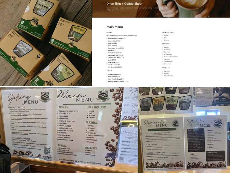 Pisgah Coffee Roasters™ Menu