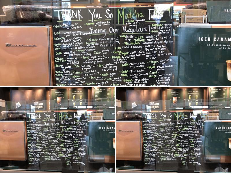 Starbucks Menu