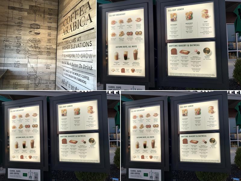 Starbucks Menu