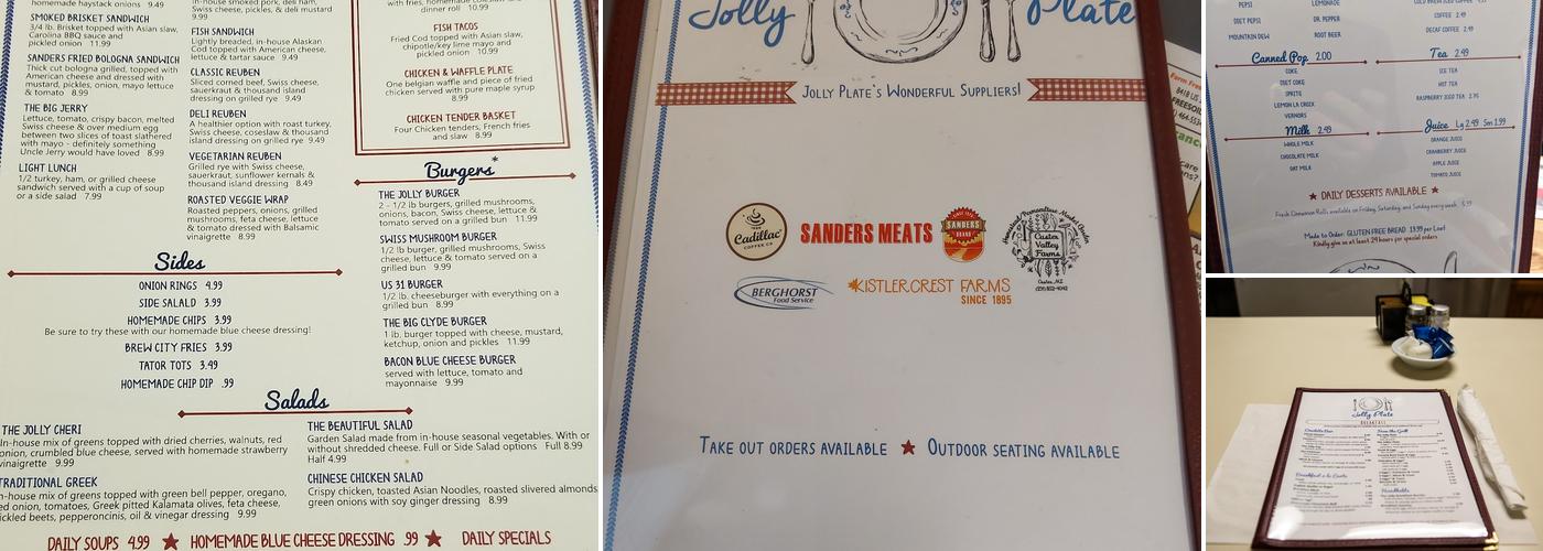 Jolly Plate Menu