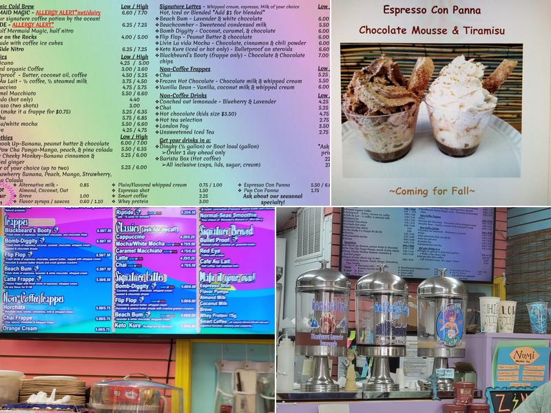 Happy Hippies Java Hut Menu