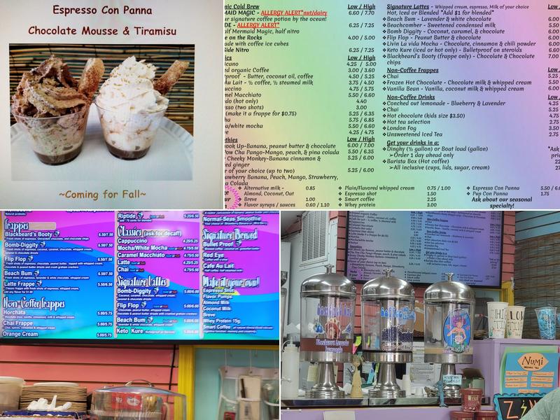 Happy Hippies Java Hut Menu