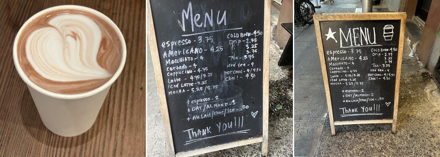 Third Rail Coffee Menu