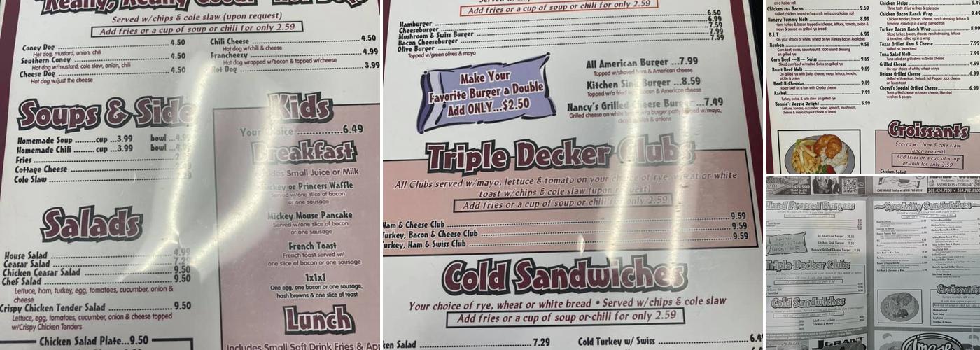 The Wright Place Menu