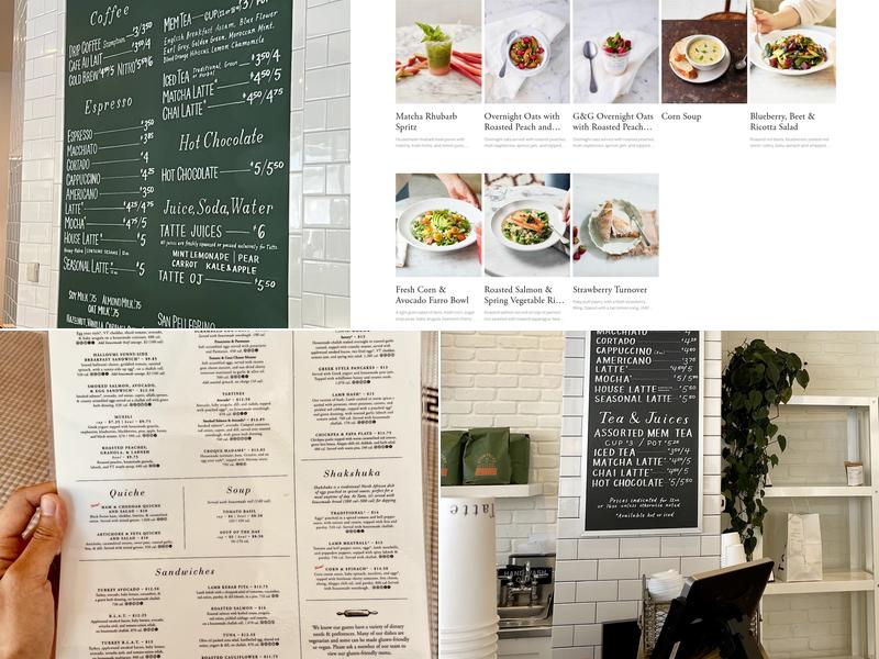 Tatte Bakery & Cafe | Northeastern Menu