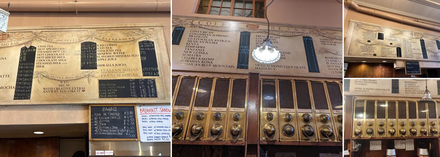 Coffee Roastery Menu