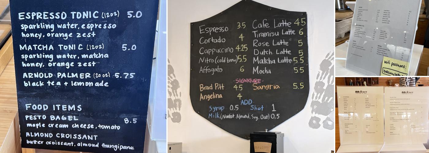 Dolcevita Coffee Menu