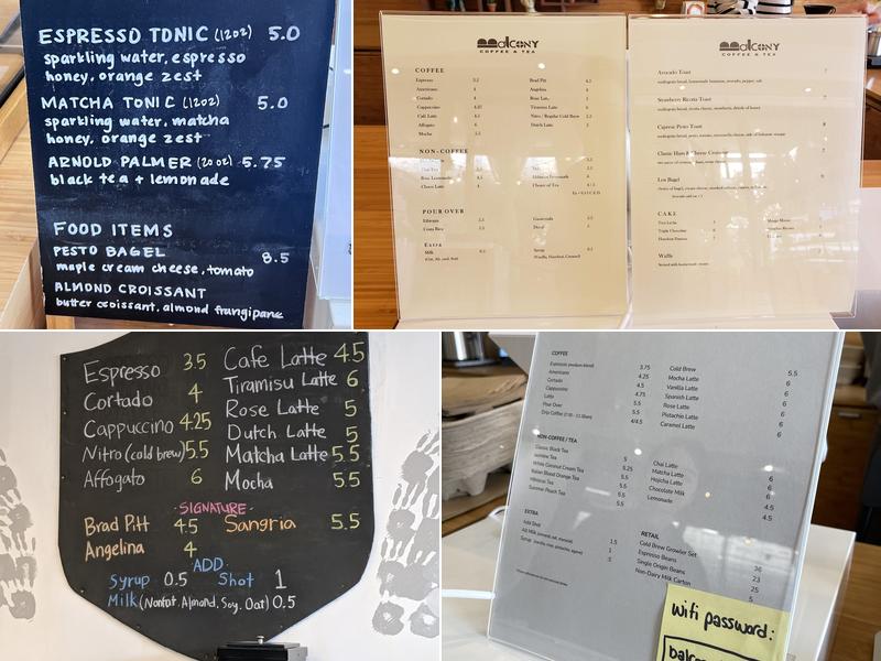 Dolcevita Coffee Menu
