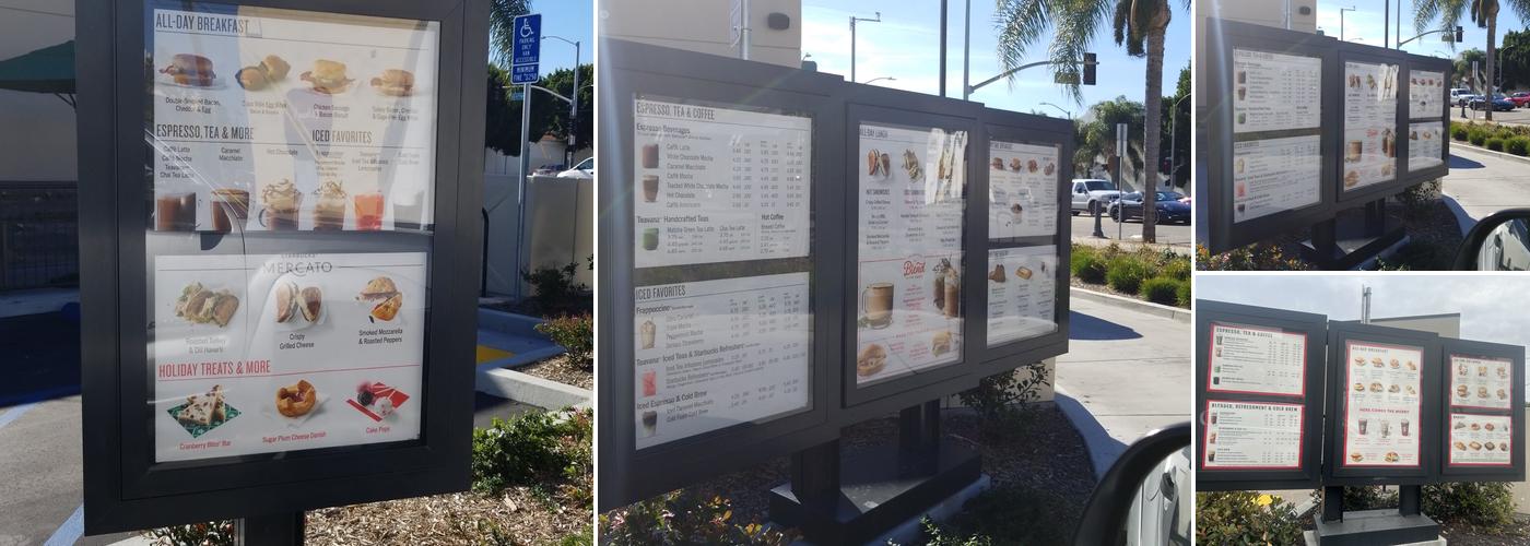 Starbucks Drive-thru Menu
