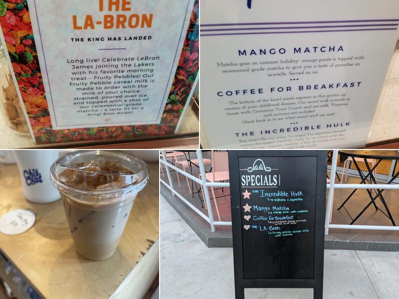 Chitchat Coffee + Matcha Menu