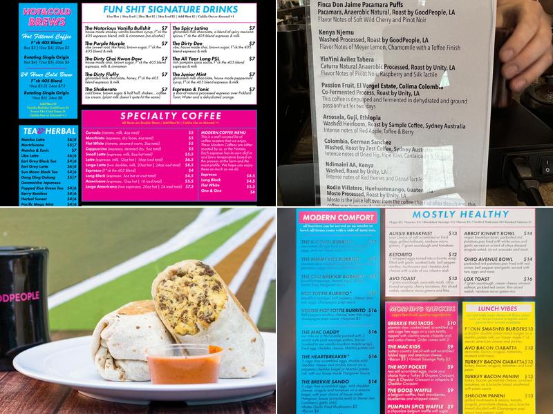 GoodPeople Menu