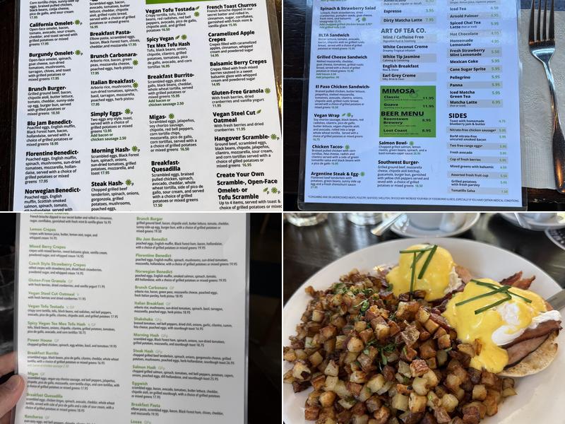 Blu Jam Cafe Menu