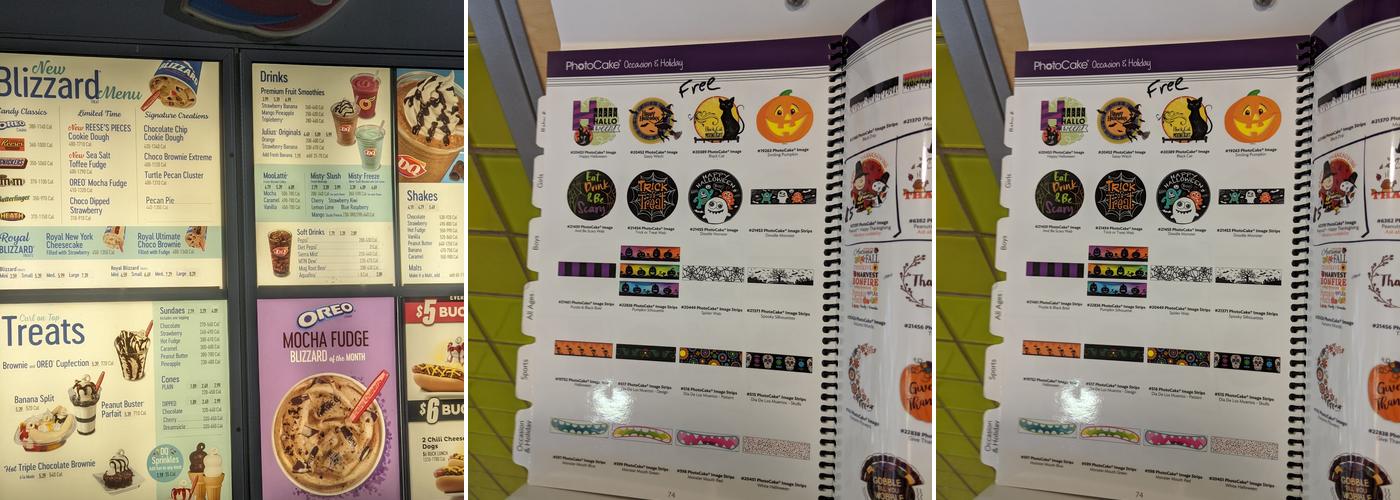 Dairy Queen Menu