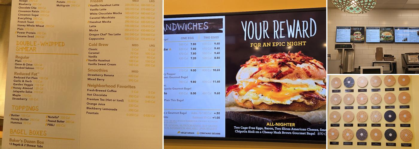 Einstein Bros. Bagels Menu