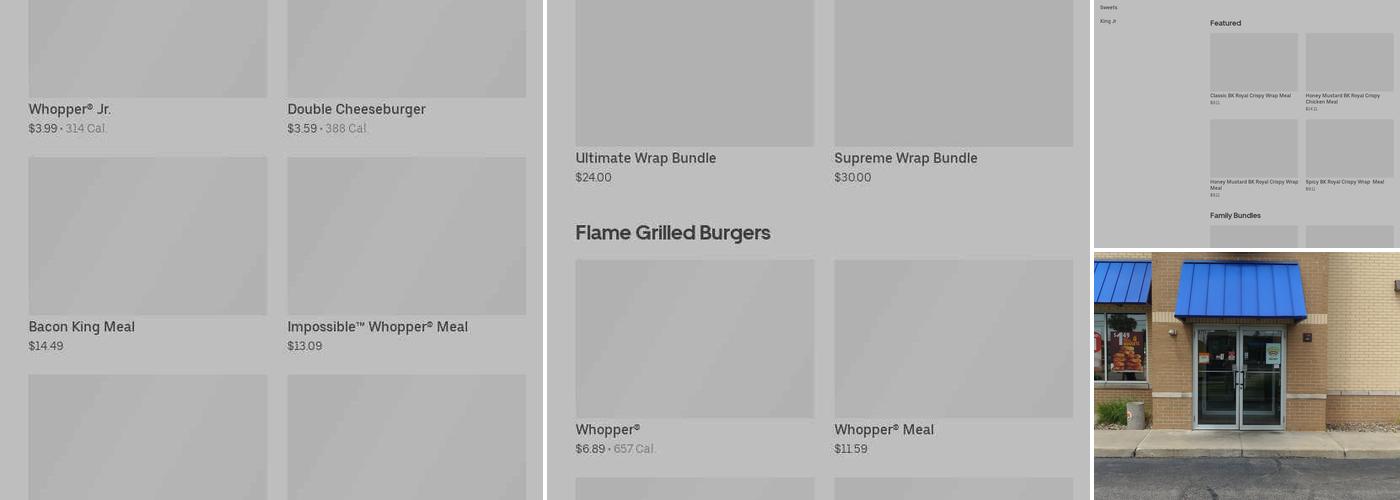 Burger King Menu