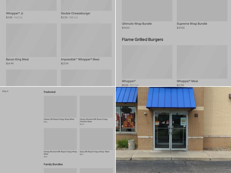 Burger King Menu