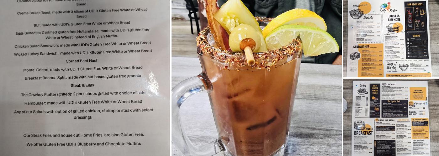 Rusty Rooster Breakfast and Lunch Menu